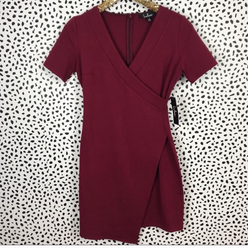 NWT Lulu’s faux wrap dress